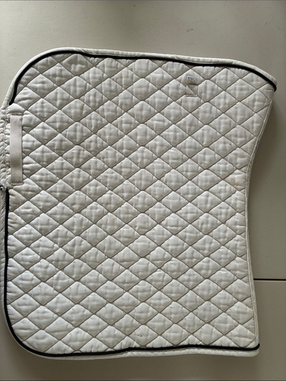 Tolkat Originals Classics III: White Quilted Dressage Saddle Pad